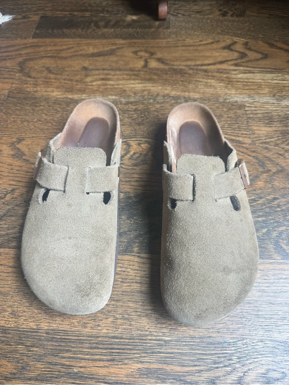 Men's Suede Birkenstock Boston Clog
